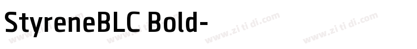 StyreneBLC Bold字体转换